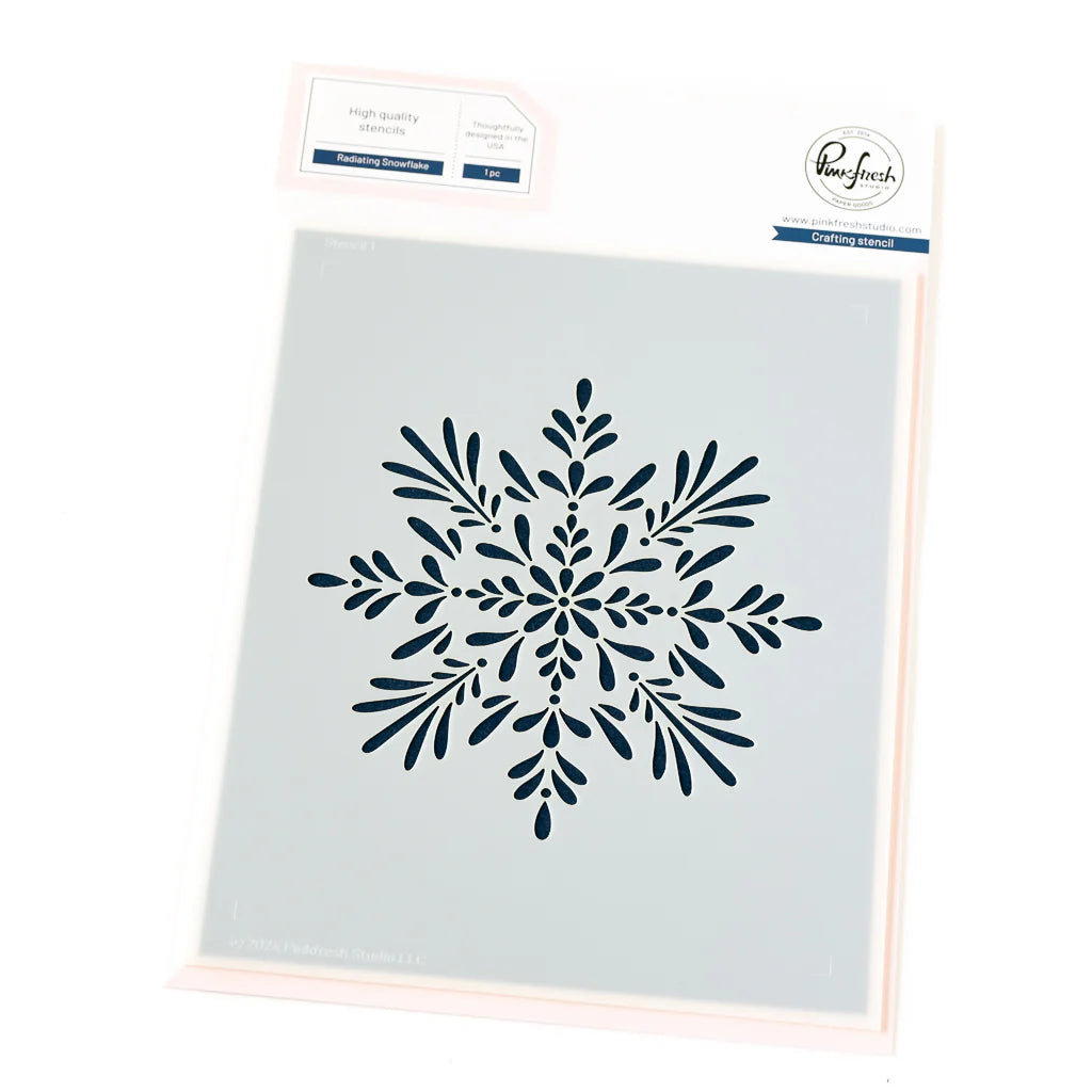 PINK FRESH STUDIO Radiating Snowflake stencil